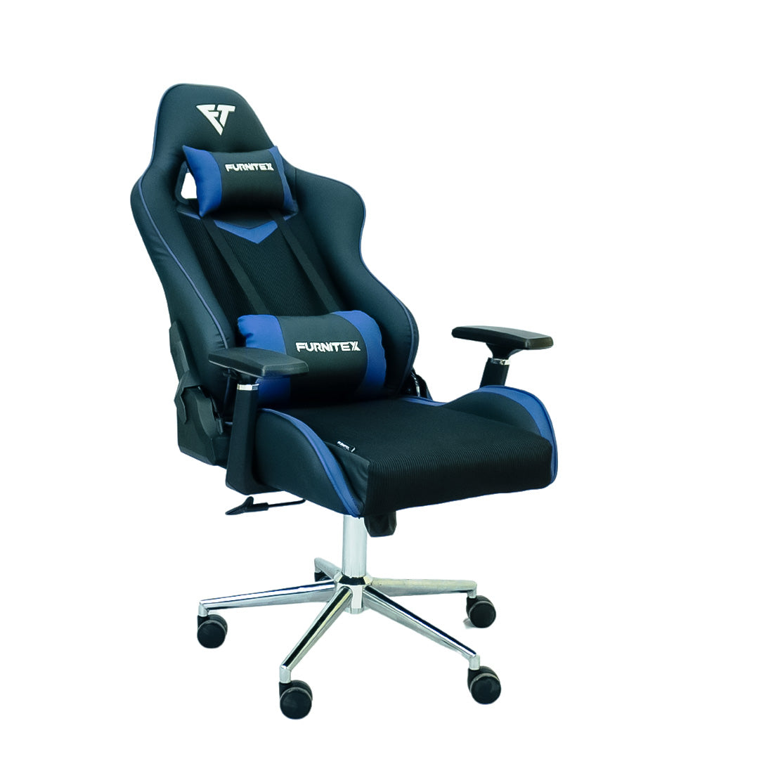 FURNITEX - Gaming Chair with 4D Armrest (FT-G2) Blue Mate - Furnitex Limited