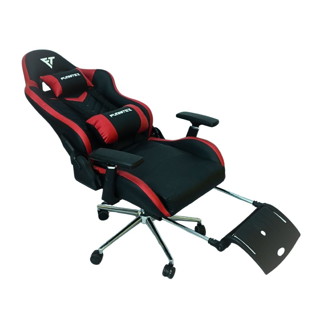 FURNITEX - Gaming Chair with 4D Armrest and Foot Rest (FT-G3 Pro ) Maroon - Furnitex Limited