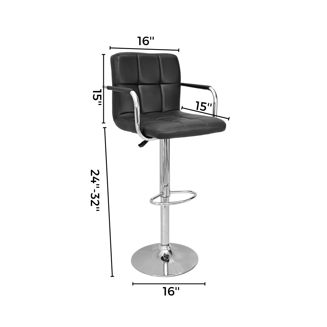 Bar stool (FT-B303A-1) Black - best office chair in bangladesh, executive chair for office, childs table and chair set, Gaming Chair, Digital Safety Locker, Bar Stool, leather boss chair, Restaurant Chair, Large Antique Wall Mirror -Furnitex Limited