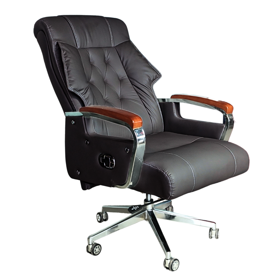 Comfortable Luxury Boss Chair (FT-H186) Black - best office chair in bangladesh, executive chair for office, childs table and chair set, Gaming Chair, Digital Safety Locker, Bar Stool, leather boss chair, Restaurant Chair, Large Antique Wall Mirror -Furnitex Limited