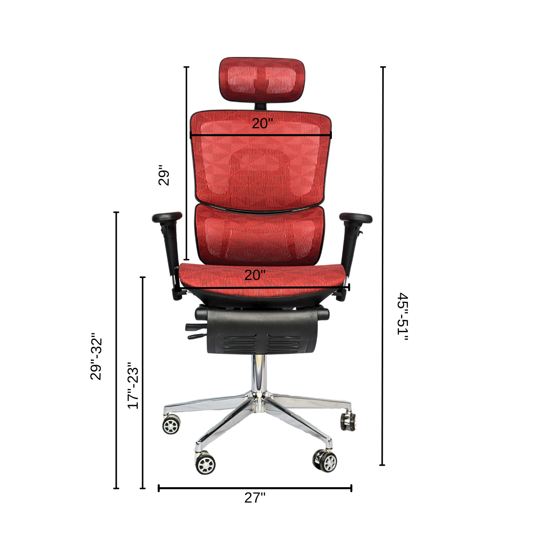 Complete Multifunction Chair (FT-B995) Red - best office chair in bangladesh, executive chair for office, childs table and chair set, Gaming Chair, Digital Safety Locker, Bar Stool, leather boss chair, Restaurant Chair, Large Antique Wall Mirror -Furnitex Limited