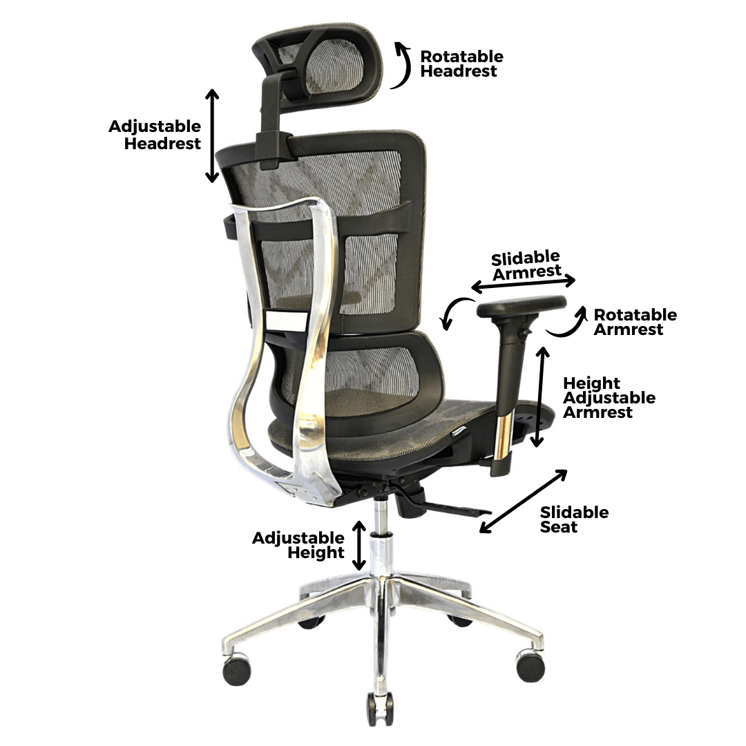 Complete Multifunction Chair (FT-HC03) Lava Gray - best office chair in bangladesh, executive chair for office, childs table and chair set, Gaming Chair, Digital Safety Locker, Bar Stool, leather boss chair, Restaurant Chair, Large Antique Wall Mirror -Furnitex Limited