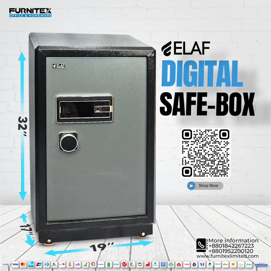 ELAF DIGITAL SAFETY LOCKER (FT-H282) - best office chair in bangladesh, executive chair for office, childs table and chair set, Gaming Chair, Digital Safety Locker, Bar Stool, leather boss chair, Restaurant Chair, Large Antique Wall Mirror -Furnitex Limited