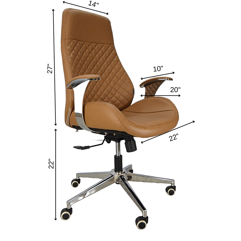 Executive Luxury Chair (FT-H1906)- Beige - best office chair in bangladesh, executive chair for office, childs table and chair set, Gaming Chair, Digital Safety Locker, Bar Stool, leather boss chair, Restaurant Chair, Large Antique Wall Mirror -Furnitex Limited