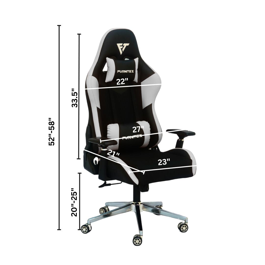 Gaming Chair Megamind with 4D Armrest (FT-G1)Glossy Blue - best office chair in bangladesh, executive chair for office, childs table and chair set, Gaming Chair, Digital Safety Locker, Bar Stool, leather boss chair, Restaurant Chair, Large Antique Wall Mirror -Furnitex Limited