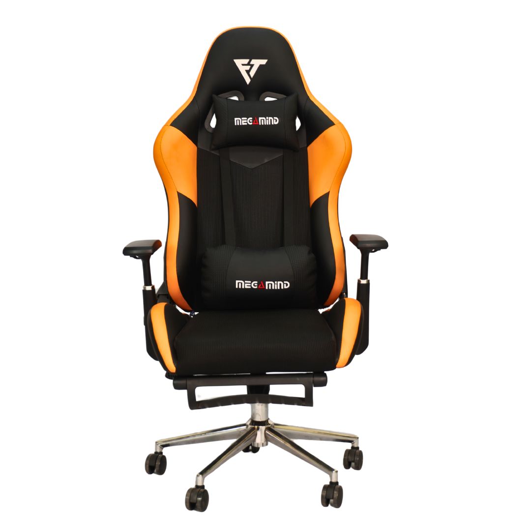 Gaming Chair Megamind with 4D Armrest (FT-G1 Pro) Orange Mate - Furnitex Limited