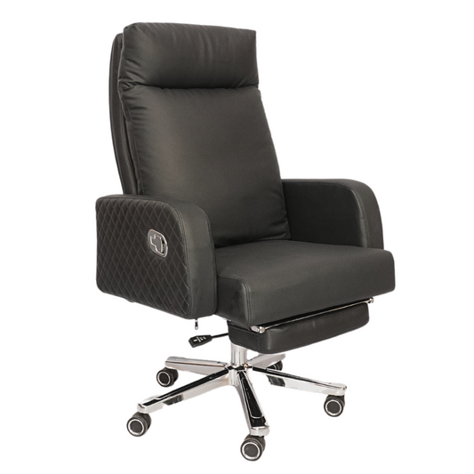 Comfortable Luxury Boss Chair with Footrest (FT-H573) Black