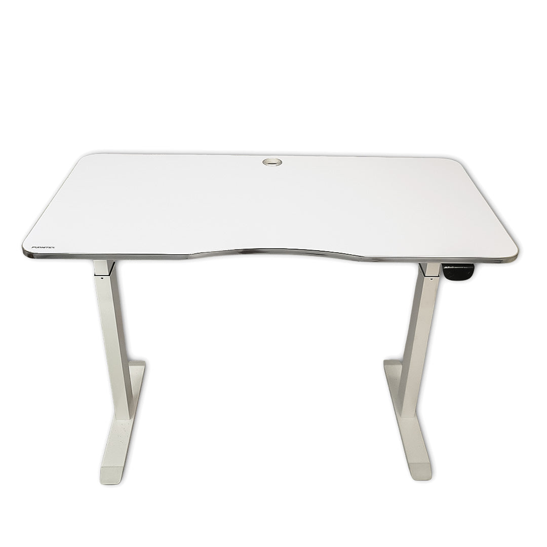 Electric Height-Adjustable Elevating Desk (FT-Y101) White - Furnitex Limited