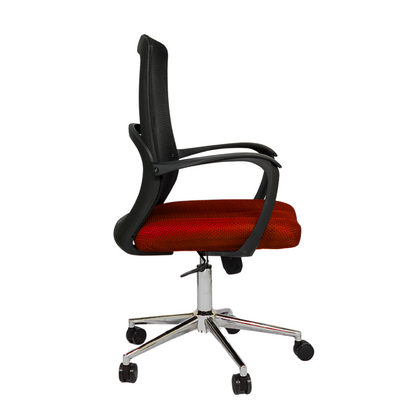 Hydraulic Chair (FT-J166-B) Red Mesh - best office chair in bangladesh,  executive chair for office, childs table and chair set, Gaming Chair, Digital Safety Locker, Bar Stool, leather boss chair, Restaurant Chair, Large Antique Wall Mirror -Furnitex Limited