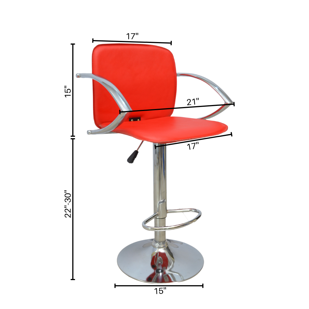 Bar stool ( FT-B214 ) Red - Furnitex Limited