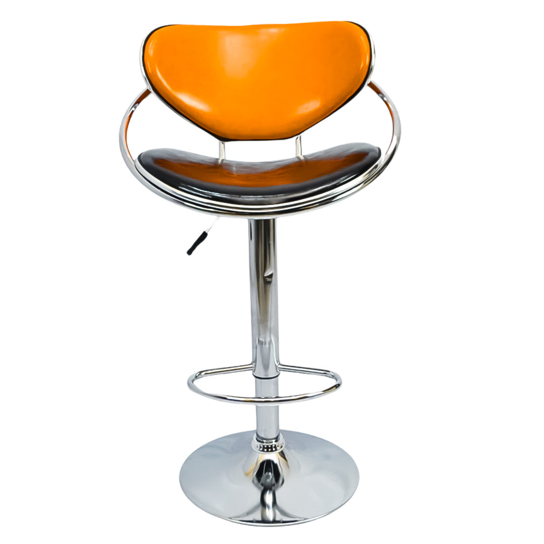 Bar Stool (FT-BL1) Glossy Orange - Furnitex Limited