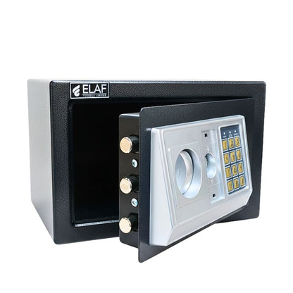 ELAF Small Safety Locker with Electronic Keypad (FT-200E) – Black - Furnitex Limited