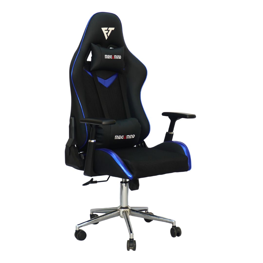 Gaming Chair Megamind with 4D Armrest (FT-G2) Glossy Blue - Furnitex Limited