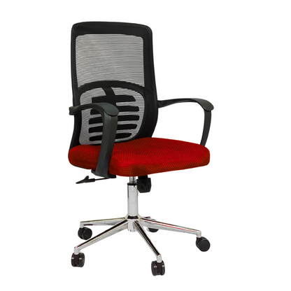 Hydraulic Chair (FT-J166-B) Red Mesh - best office chair in bangladesh,  executive chair for office, childs table and chair set, Gaming Chair, Digital Safety Locker, Bar Stool, leather boss chair, Restaurant Chair, Large Antique Wall Mirror -Furnitex Limited
