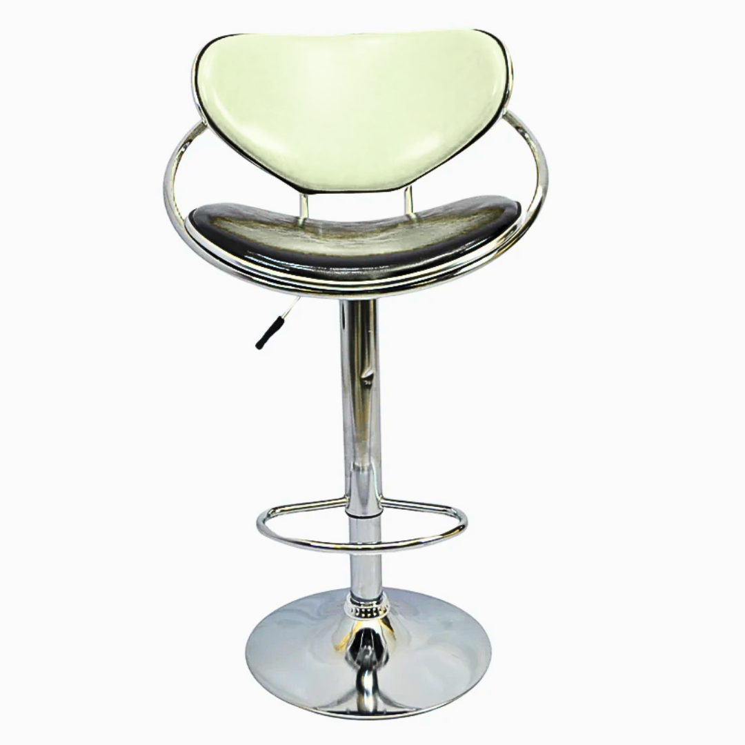 Bar Stool (FT-BL1) Glossy Off White - Furnitex Limited