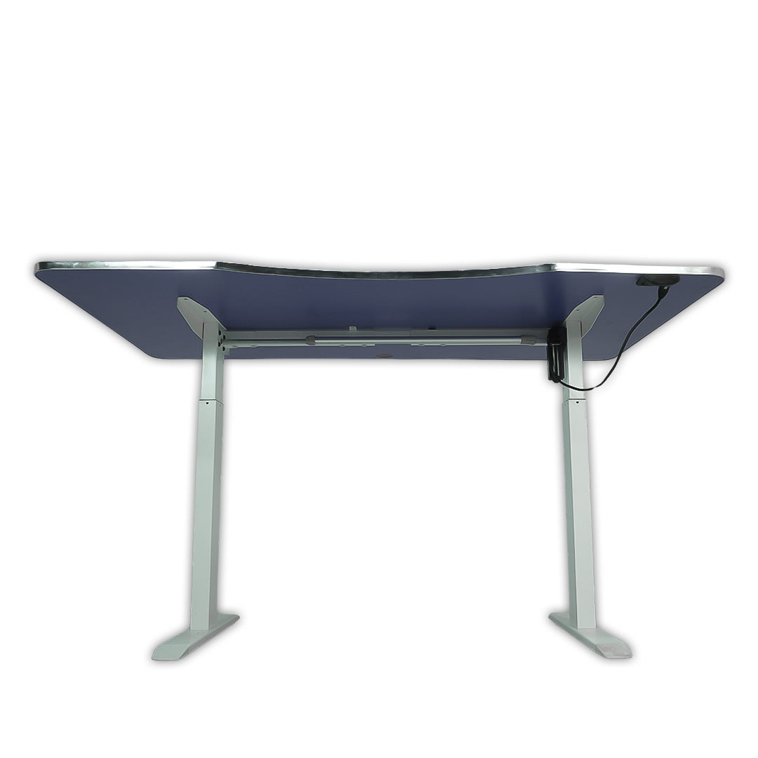 Electric Height-Adjustable Elevating Desk (FT-Y103) White (Large) - Furnitex Limited