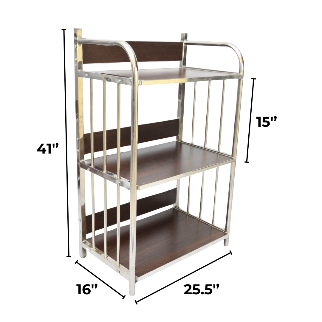 3 Layer Oven Rack/Trolley Melamine Board and SS Pipe (FT-OT002) Furnitex Limited