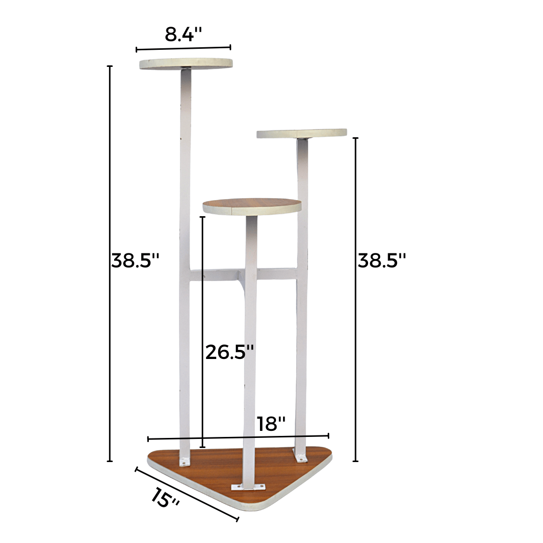 3 Layers Metal Craft Plant Shelves Flower Pot Holder Garden Rack Display Stand Succulent Plants Home Balcony Modern Decoration(FT-FP01) Furnitex Limited