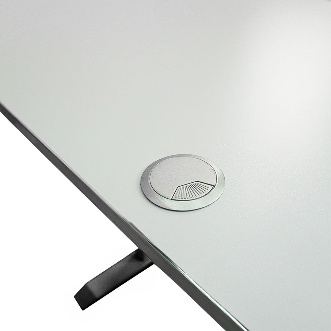 Electric Height-Adjustable Elevating Desk (FT-Y101) Black - Furnitex Limited