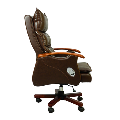Luxury Boss Chair FT-H665 Brown – Executive Office Chair by Furnitex Bangladesh
