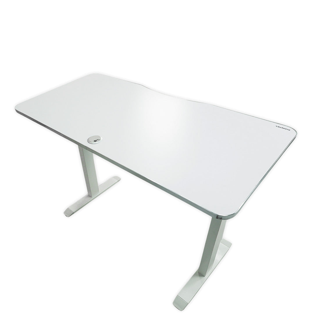 Electric Height-Adjustable Elevating Desk (FT-Y101) White - Furnitex Limited
