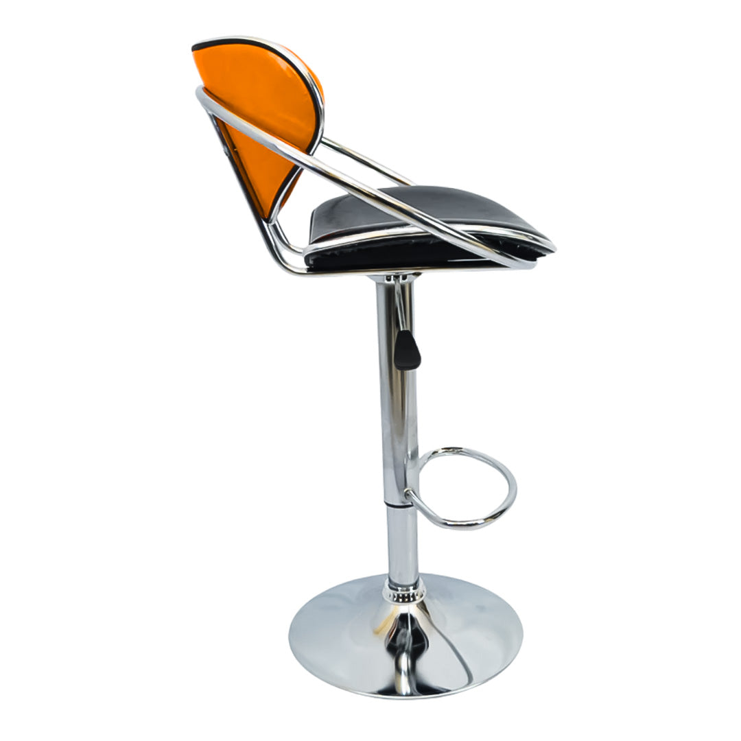 Bar Stool (FT-BL1) Glossy Orange - Furnitex Limited