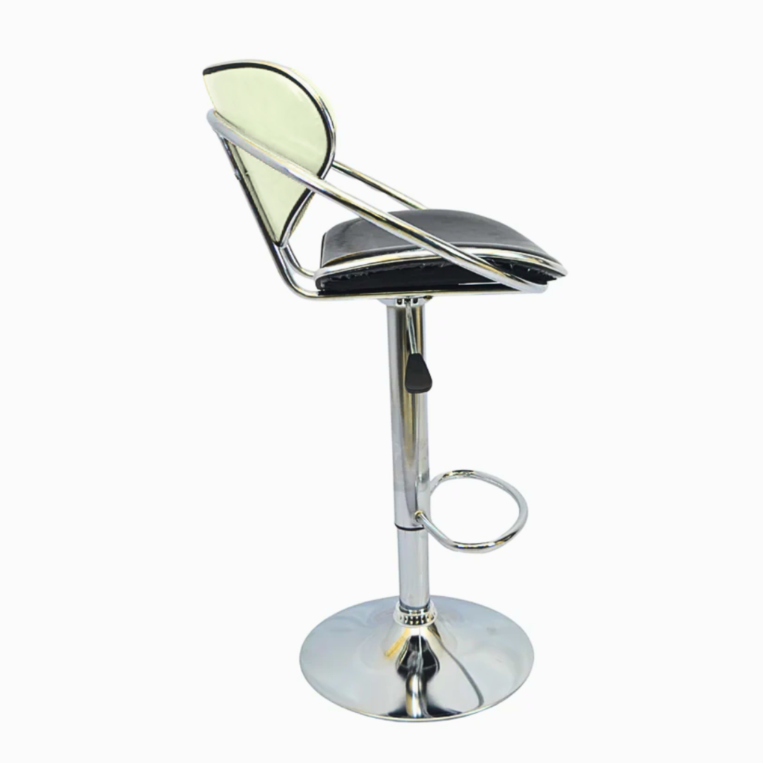 Bar Stool (FT-BL1) Glossy Off White - Furnitex Limited