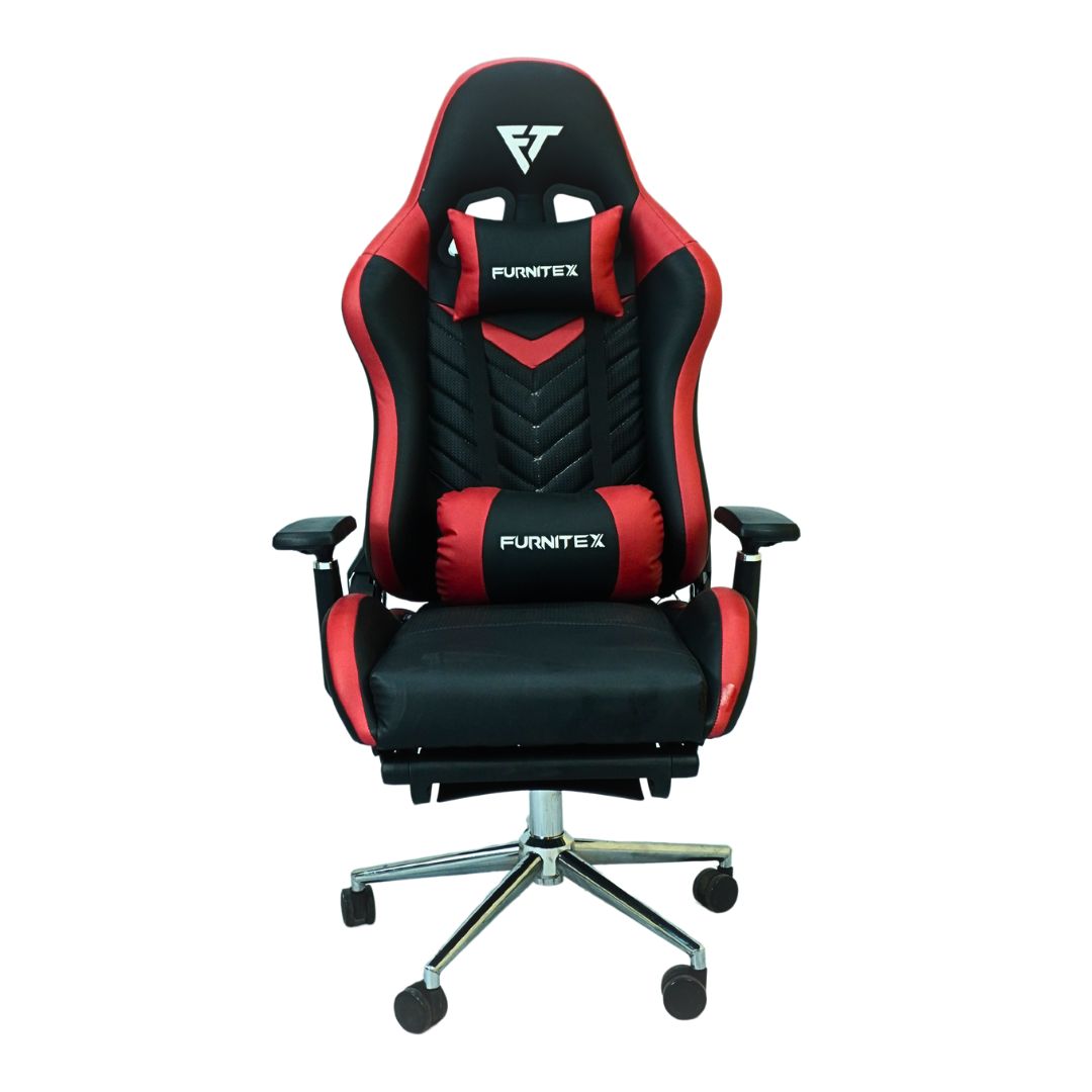 FURNITEX - Gaming Chair with 4D Armrest and Foot Rest (FT-G3 Pro ) Maroon - Furnitex Limited