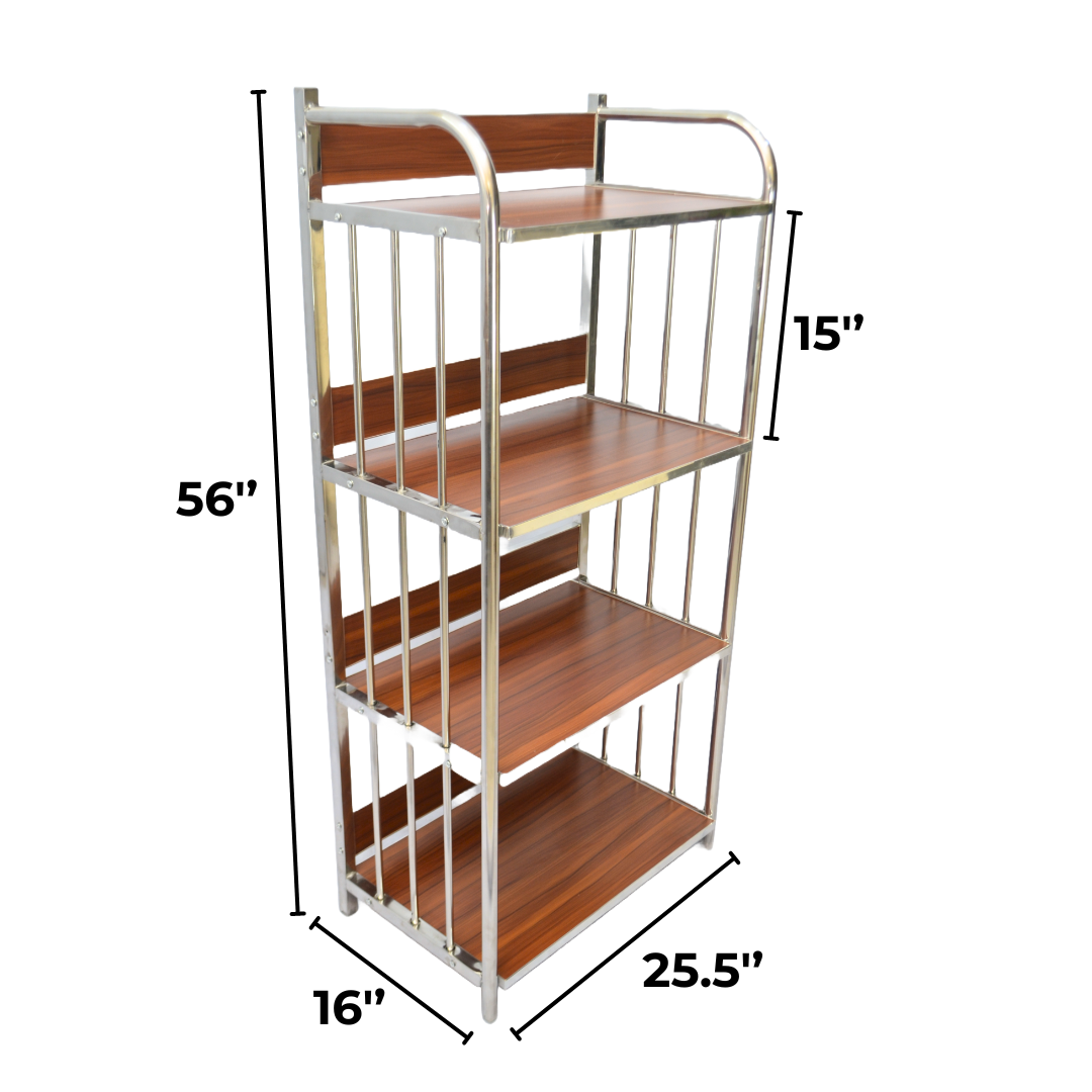 4 Layer Oven Rack/Trolley Melamine Board and SS Pipe (FT-OT001) Furnitex Limited