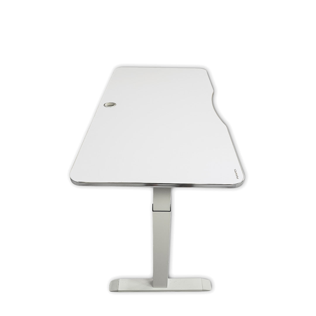 Electric Height-Adjustable Elevating Desk (FT-Y101) White - Furnitex Limited