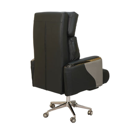 Executive Boss Chair with Footrest Black – Luxury Office Chair BD