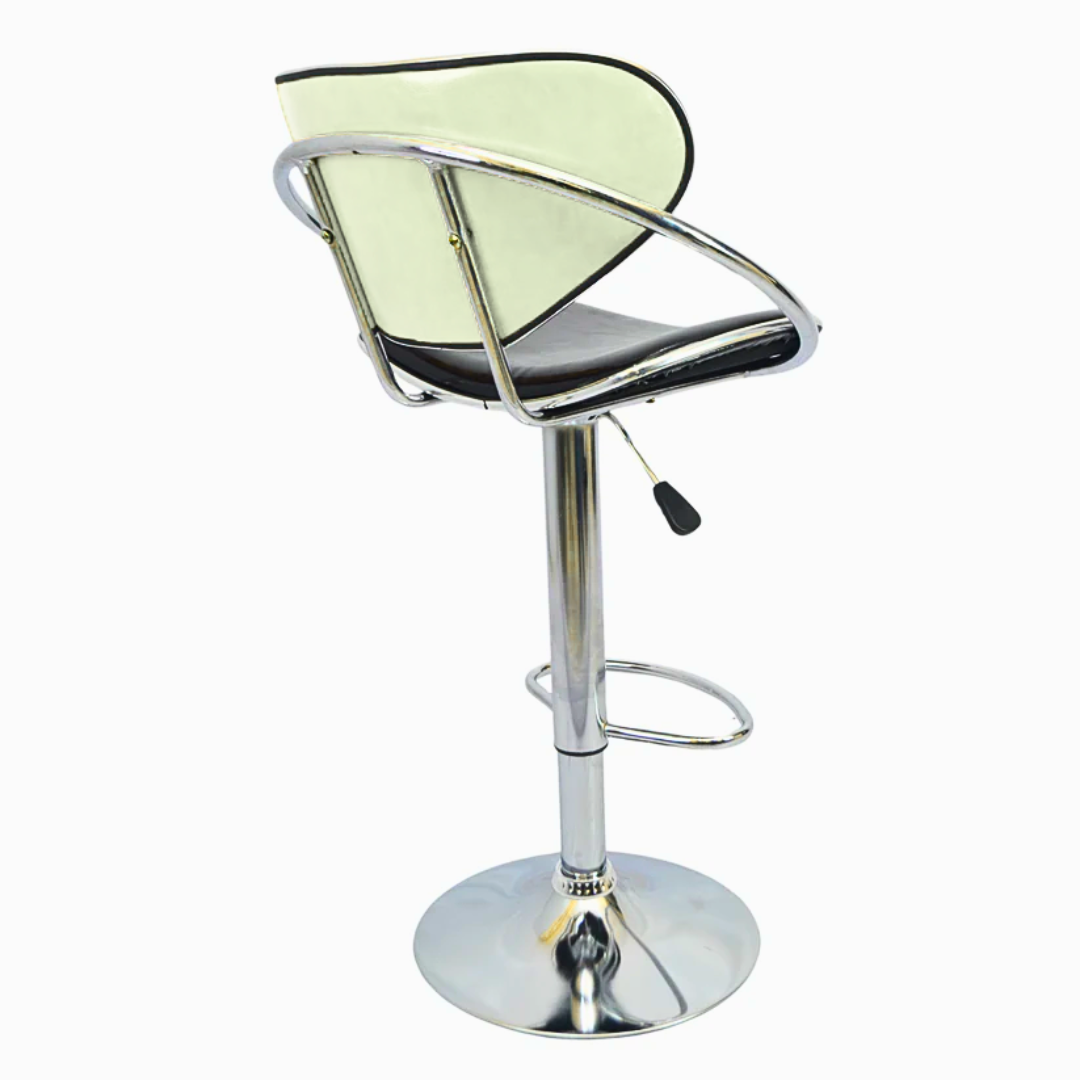 Bar Stool (FT-BL1) Glossy Off White - Furnitex Limited