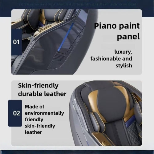 Wavex. - Luxury Massage Chair (C38) Silver - Furnitex Limited