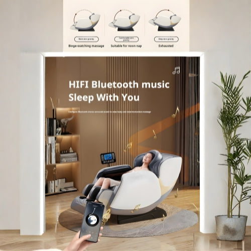 Wavex. - Luxury Massage Chair (C74) Golden - Furnitex Limited