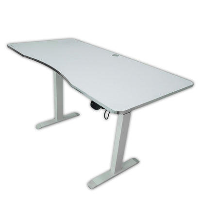 Electric Height-Adjustable Elevating Desk (FT-Y103) White (Large) - Furnitex Limited