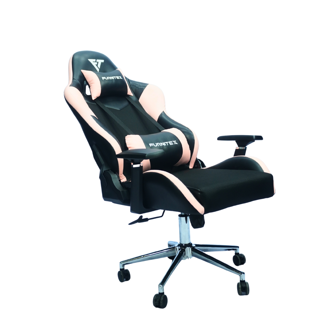 FURNITEX - Gaming Chair with 4D Armrest (FT-G1) Baby Pink - Furnitex Limited