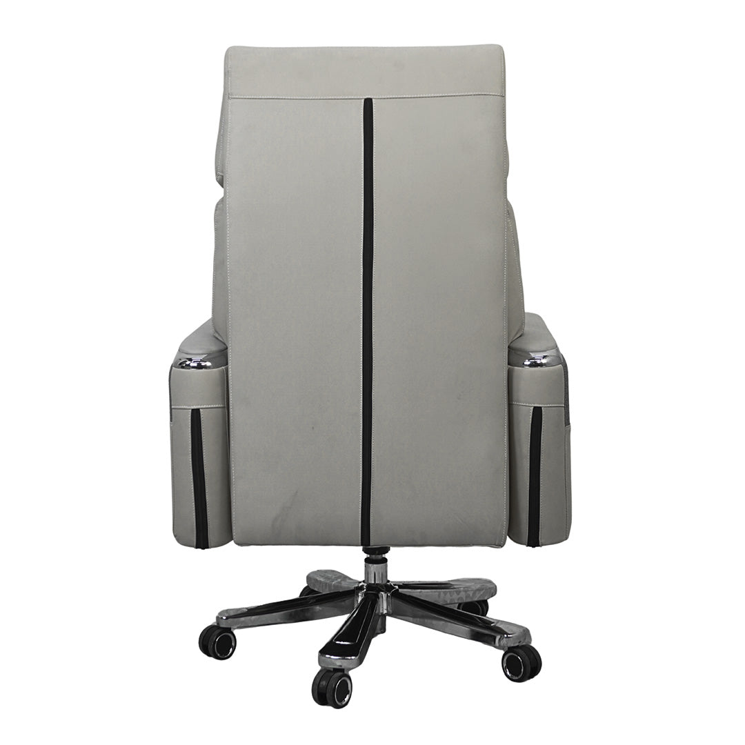 Executive Luxury Boss Chair with Footrest (FT-H0629) Gray - Furnitex Limited