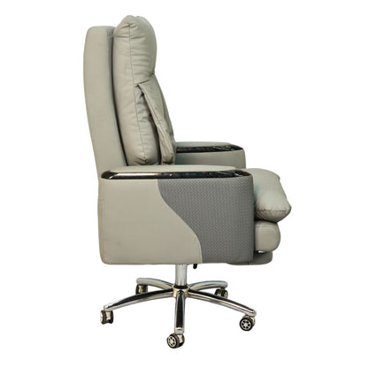Executive Boss Chair with Footrest Gray - Furnitex BD