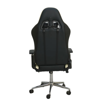 Gaming Chair with 4D Armrest and Foot Rest (FT-G1 Pro)Glossy Off White - best office chair in bangladesh,  executive chair for office, childs table and chair set, Gaming Chair, Digital Safety Locker, Bar Stool, leather boss chair, Restaurant Chair, Large Antique Wall Mirror -Furnitex Limited