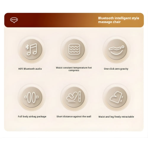 Wavex. - Luxury Massage Chair (C74) Golden - Furnitex Limited