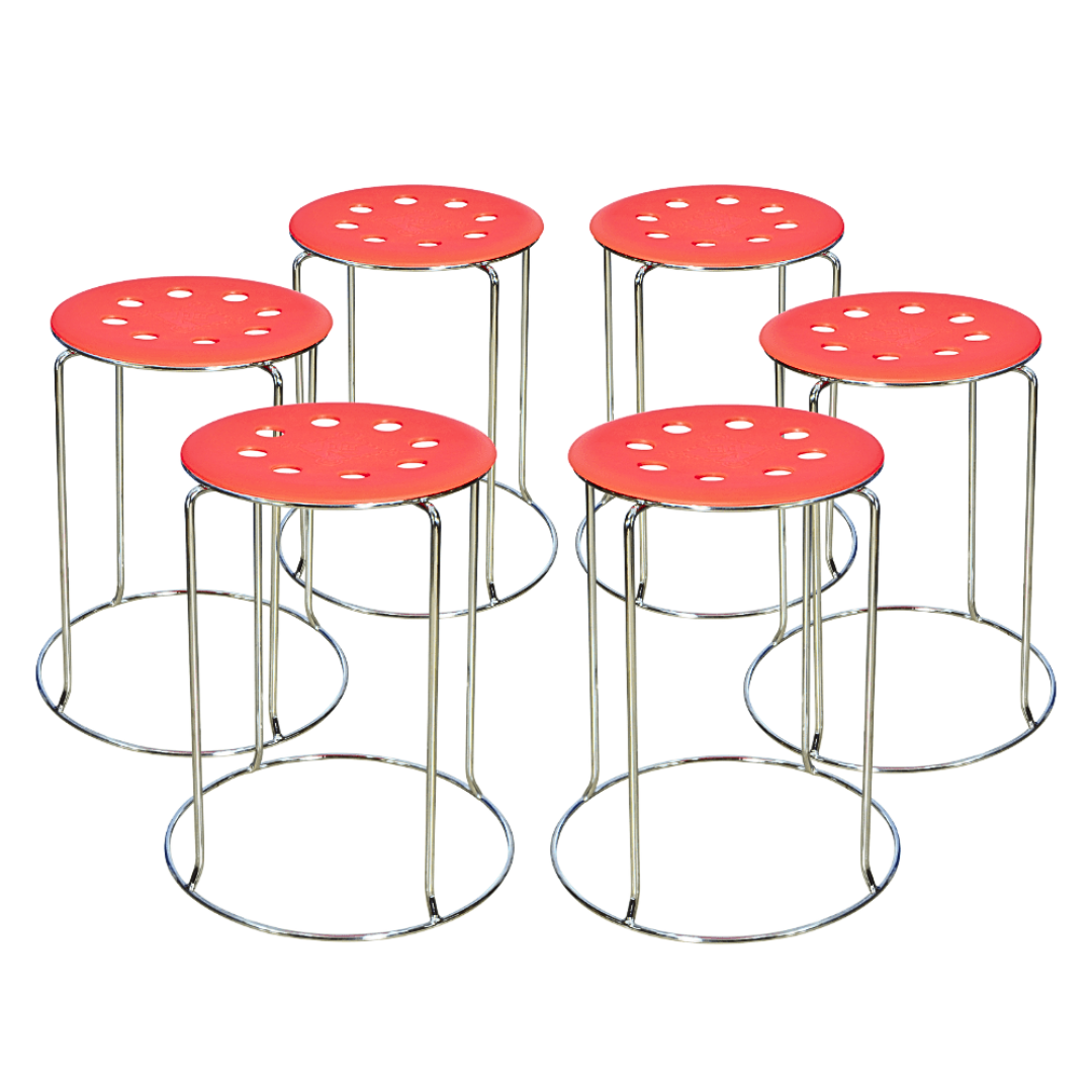 6 Combo Ring Stool (FT- S01) Orange Furnitex Limited