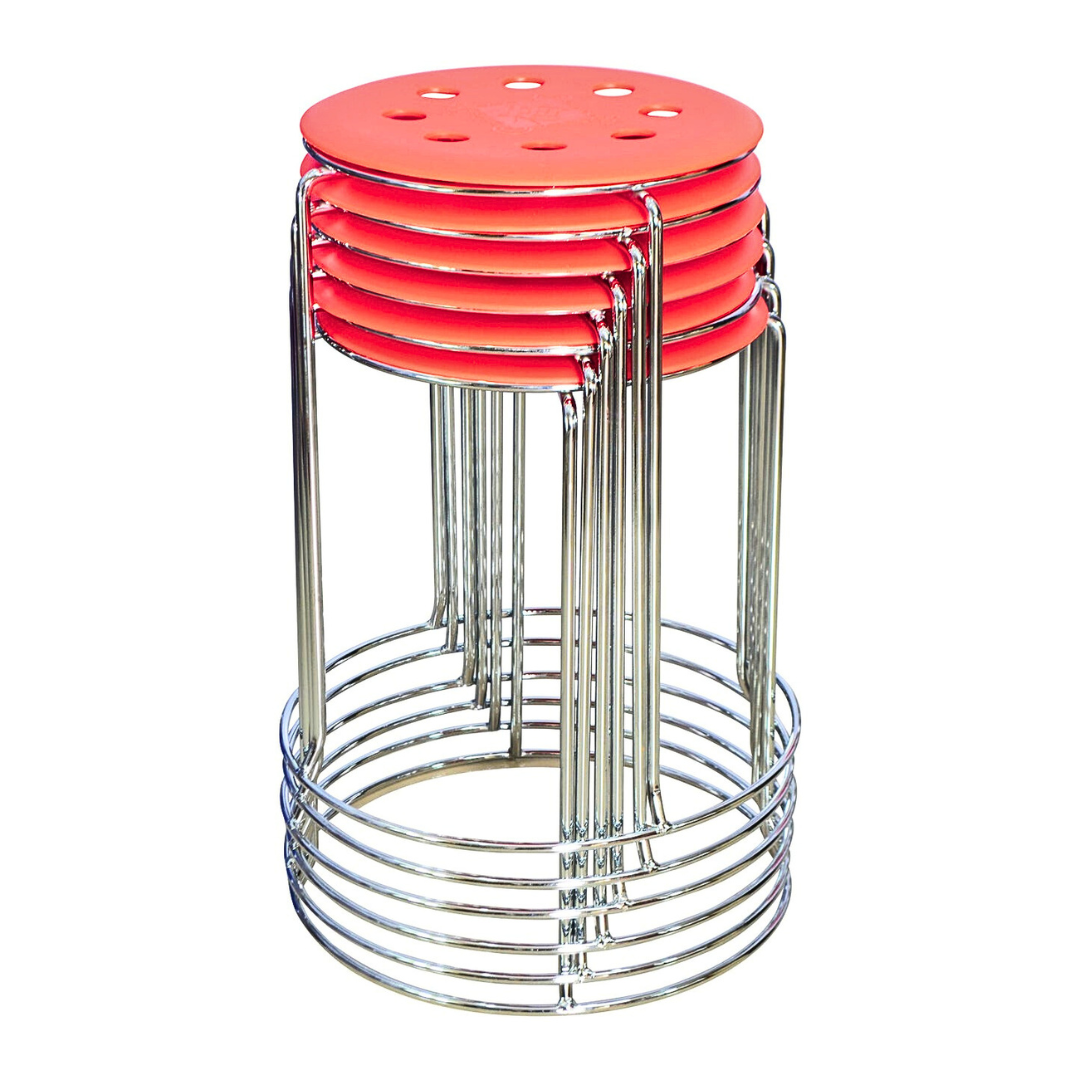 6 Combo Ring Stool (FT- S01) Orange Furnitex Limited