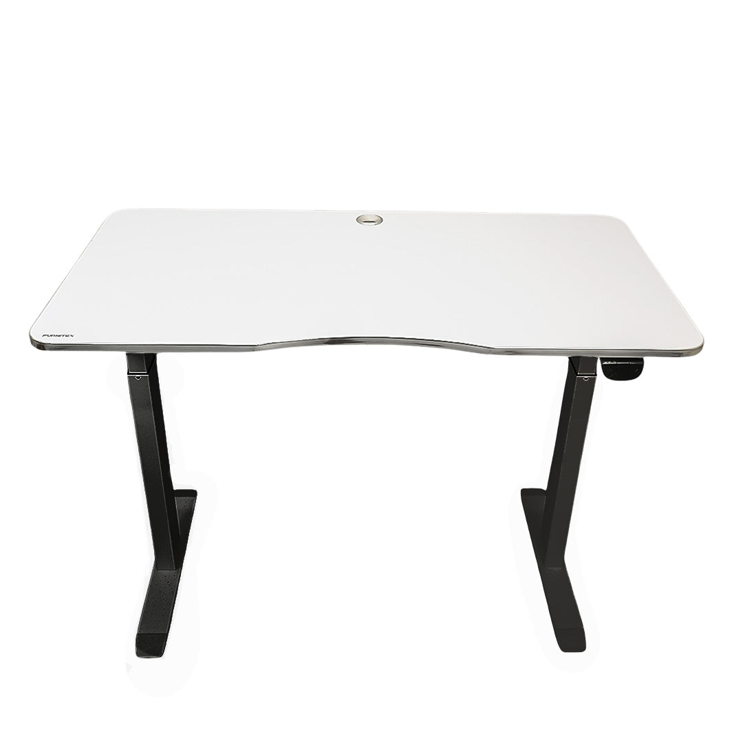 Electric Height-Adjustable Elevating Desk (FT-Y101) Black - Furnitex Limited