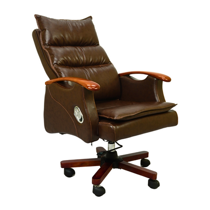 Luxury Boss Chair FT-H665 Brown – Executive Office Chair by Furnitex Bangladesh