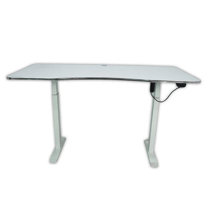 Electric Height-Adjustable Elevating Desk (FT-Y103) White (Large) - Furnitex Limited