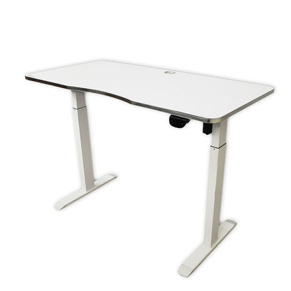 Electric Height-Adjustable Elevating Desk (FT-Y103) White (Large) - Furnitex Limited