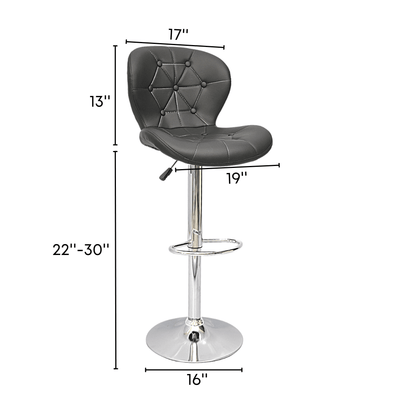 Bar Stool (FT-BS376) Black - best office chair in bangladesh,  executive chair for office, childs table and chair set, Gaming Chair, Digital Safety Locker, Bar Stool, leather boss chair, Restaurant Chair, Large Antique Wall Mirror -Furnitex Limited