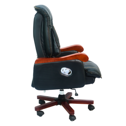 Comfortable Luxury Boss Chair (FT-H117)Black - best office chair in bangladesh,  executive chair for office, childs table and chair set, Gaming Chair, Digital Safety Locker, Bar Stool, leather boss chair, Restaurant Chair, Large Antique Wall Mirror -Furnitex Limited