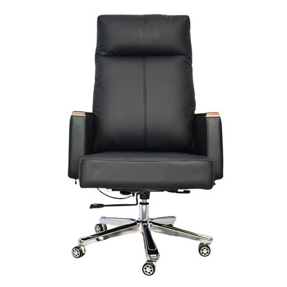 Comfortable Luxury Boss Chair  (FT-H808) Black - best office chair in bangladesh,  executive chair for office, childs table and chair set, Gaming Chair, Digital Safety Locker, Bar Stool, leather boss chair, Restaurant Chair, Large Antique Wall Mirror -Furnitex Limited