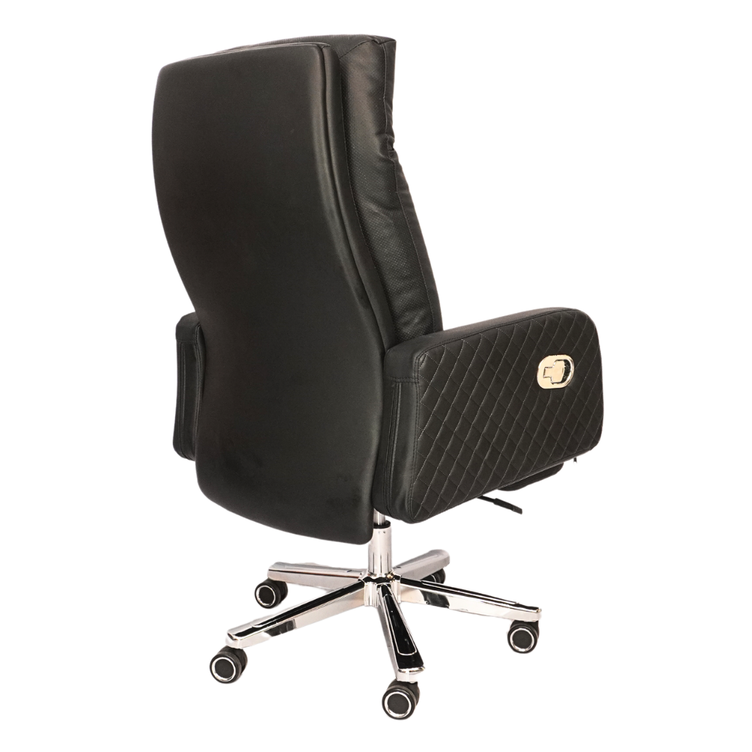 Comfortable Luxury Boss Chair with Footrest (FT-H573) Black Furnitex Limited